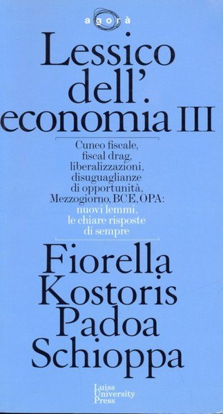 Lessico dell'economia vol.3