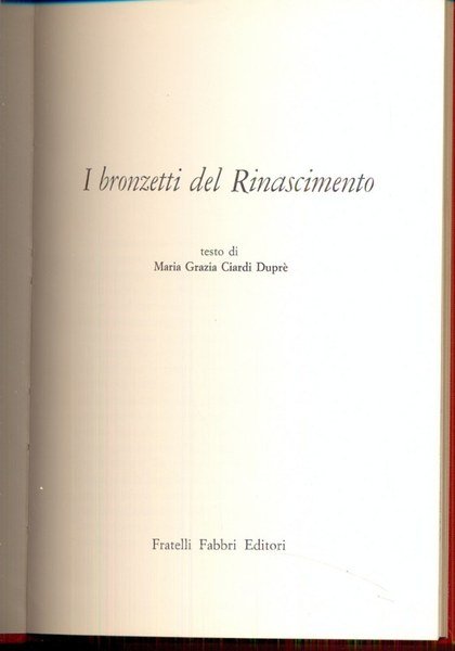 I bronzetti del Rinascimento