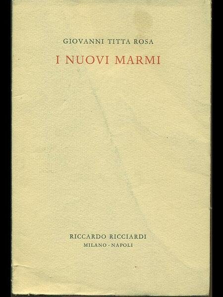 I nuovi marmi | Immagine principale