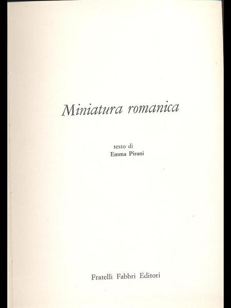 Miniatura romanica