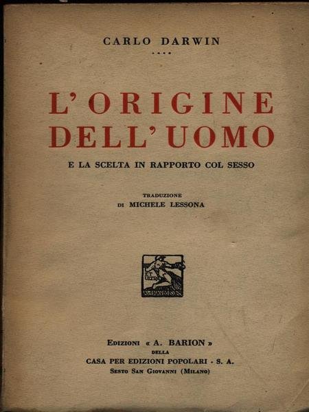 L'origine dell'uomo e la scelta in rapporto col sesso