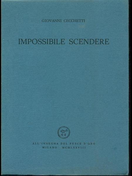 Impossibile scendere