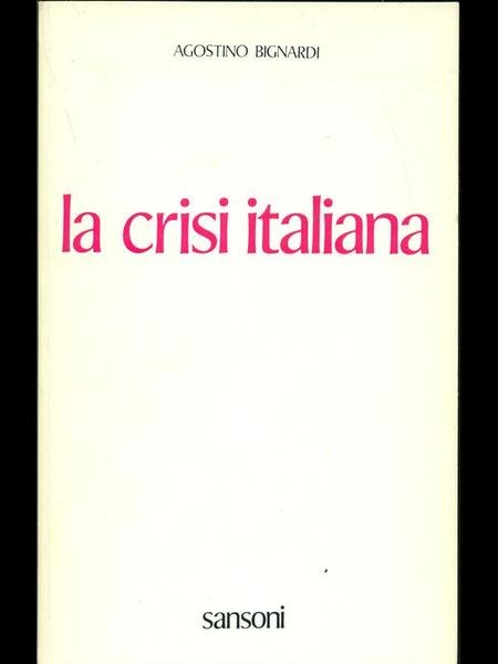 La crisi italiana