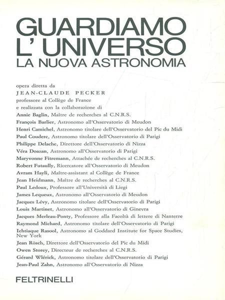 Guardiamo l'Universo. La nuova Astronomia