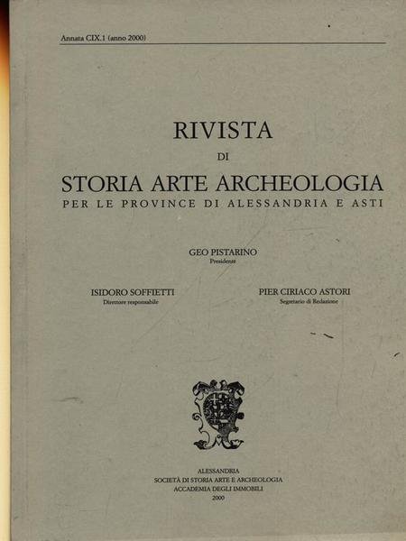Rivista di storia arte archeologia per le province di Alessandria …