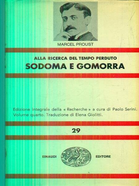 Alla ricerca del tempo perduto. Sodoma e Gomorra