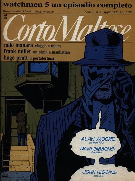 Corto Maltese  - n. 8 - agosto 1989