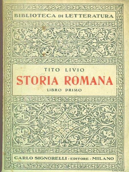 Storia romana. Libro primo