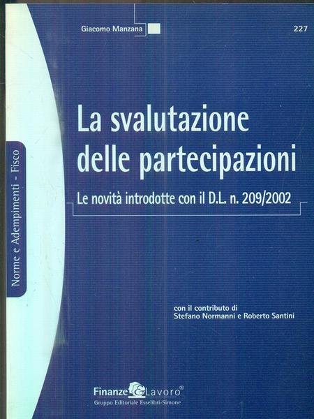 La svalutazione delle partecipazioni