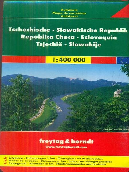 Tschechische - Slowakische Republik - 1 : 400 000. Autokarte