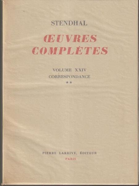 Oeuvres completes (non completa solo n. XVIII-XIX-XXIV-XXV)