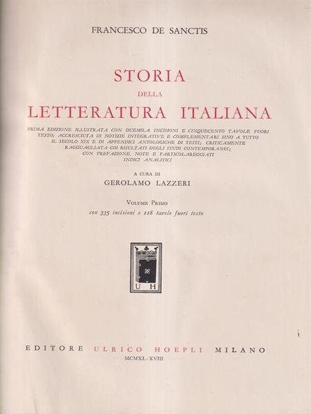 Storia della letteratura italiana