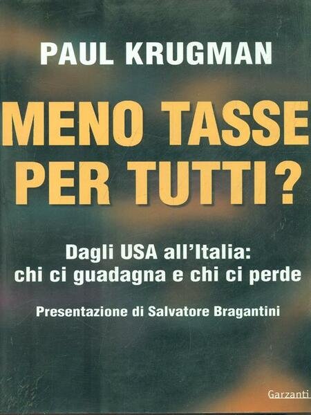 Meno tasse per tutti?