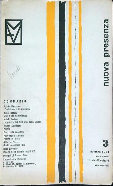 Nuova presenza 3/autunno 1961