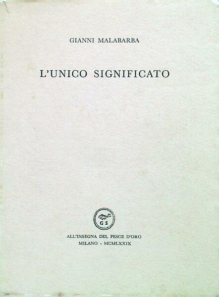 L'unico significato 