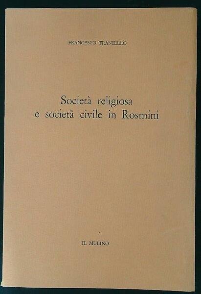 Societa' religiosa e societa' civile in Rosmini