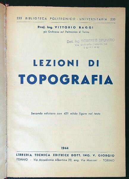 Lezioni di topografia