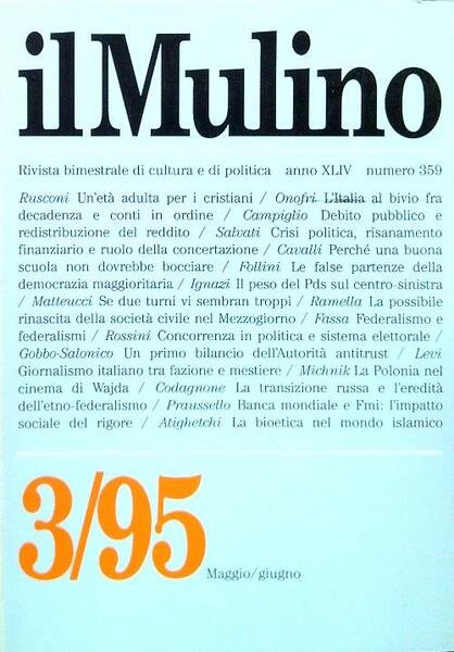 Il Mulino 359 - 3/Maggio Giugno 1995