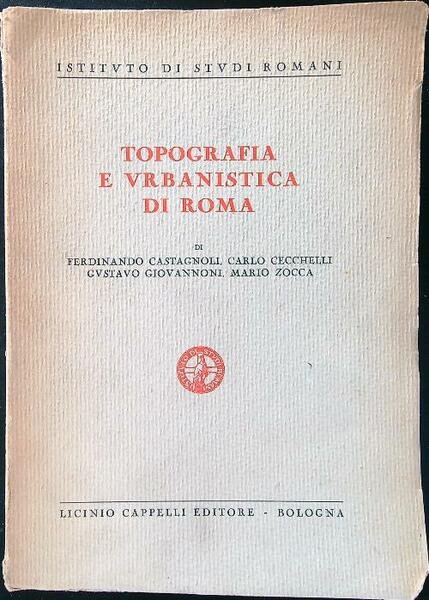 Topografia e urbanistica di Roma
