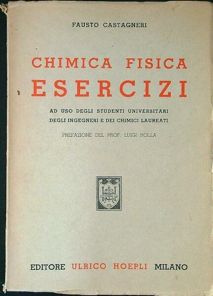 Chimica fisica esercizi