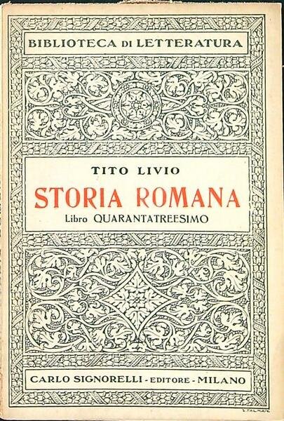 Storia romana libro quarantatreesimo