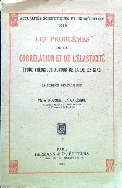 Les problemes de la correlation et de l'elasticite' - I | Immagine Gallery 1