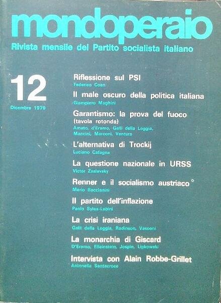 Mondoperaio - N. 12/Dicembre 1979