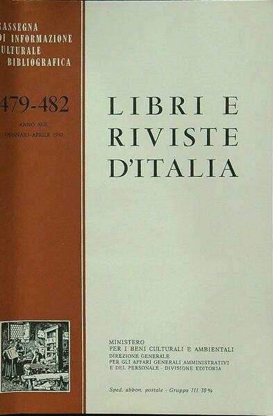 Libri e riviste d'Italia 479-482 1990