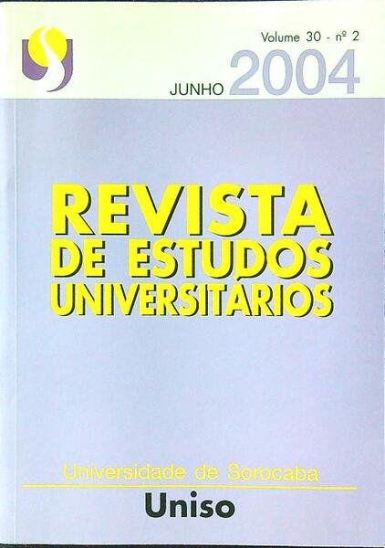 Revista de estudos universitarios vol.30 n.2 2004