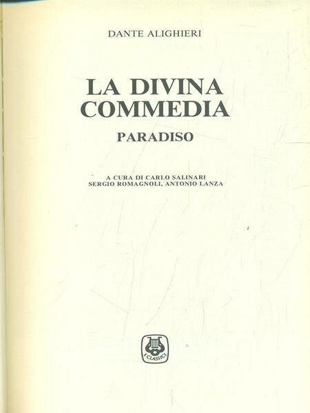 La divina commedia - Paradiso