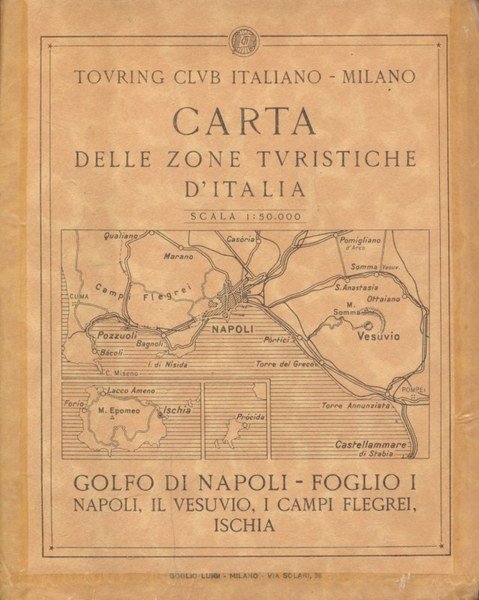 Carta delle zone turistiche d'Italia - Golfo di Napoli. Foglio …
