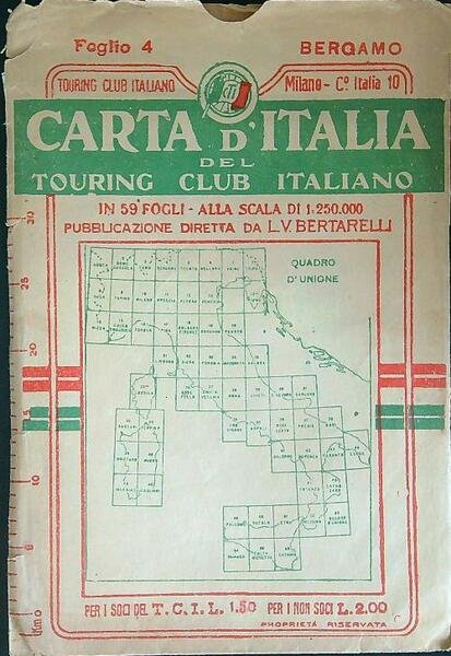 Carta d'Italia del club italiano - Bergamo - Foglio 4