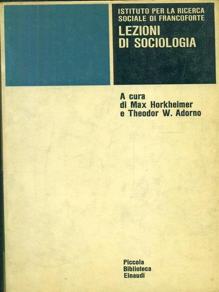 Lezioni di sociologia