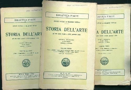 Storia dell'arte 3 volumi