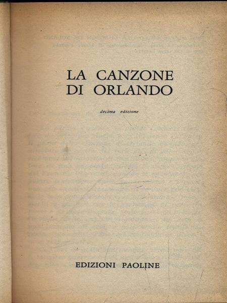 La canzone di Orlando