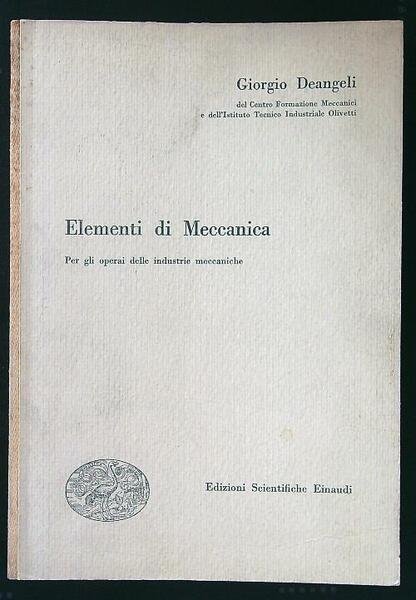 Elementi di Meccanica