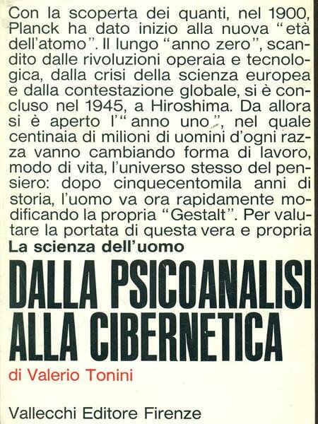 La scienza dell'uomo dalla psicoanalisi alla cibernetica