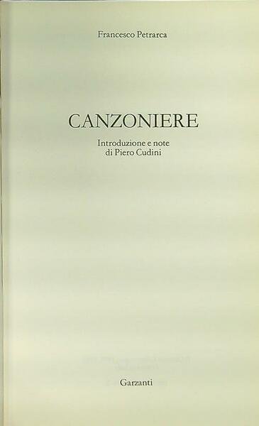 Canzoniere