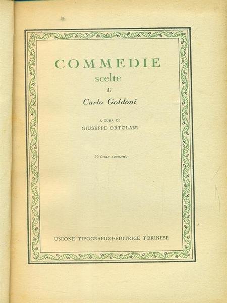 Commedie scelte Vol secondo