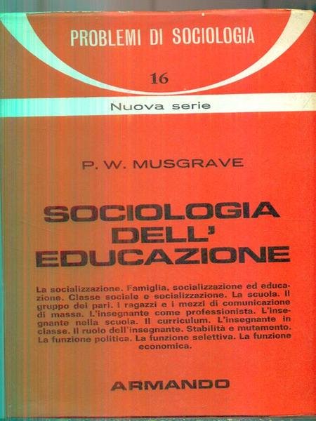 Sociologia dell'educazione