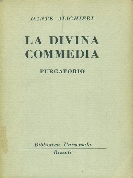 La Divina Commedia Purgatorio