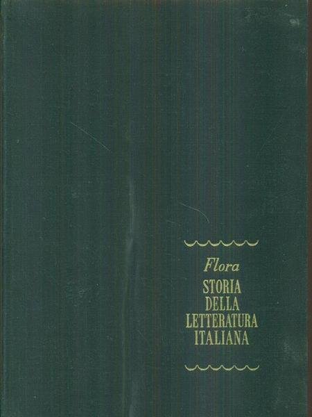 Storia della letteratura italiana volume III parte I