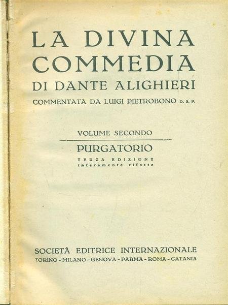 La Divina Commedia Purgatorio
