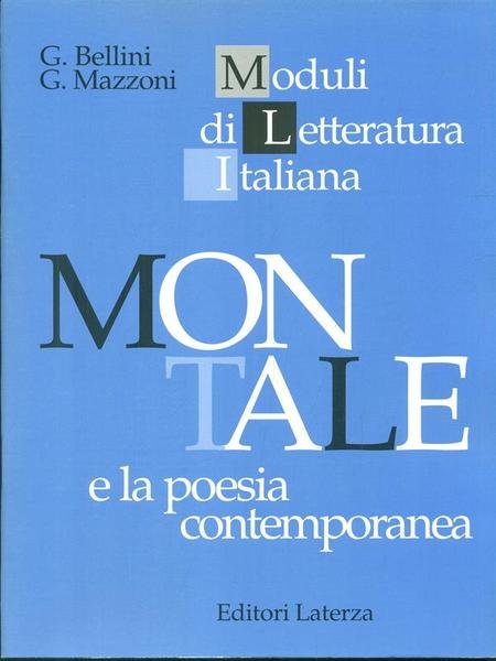 Montale e la poesia contemporanea