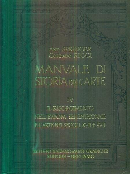 Manuale di storia dell'arte IV.