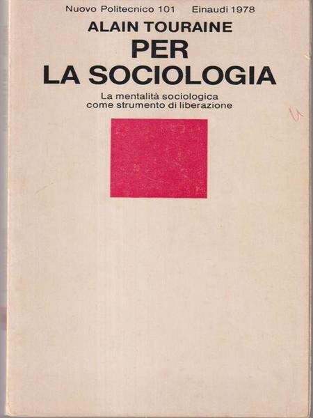 Per la sociologia
