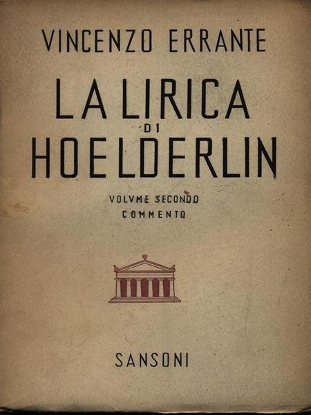 La lirica di Hoelderlin 2vv