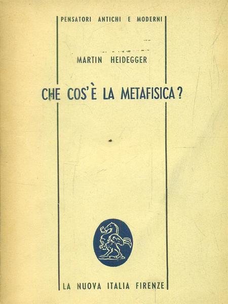 Che cos'e' la metafisica?
