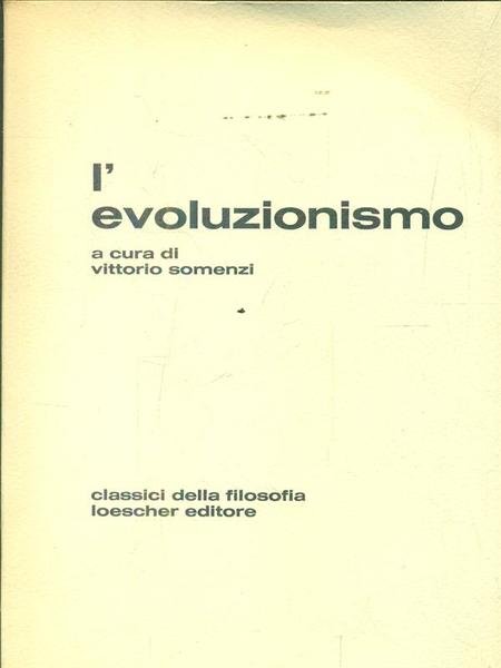 L'evoluzionismo