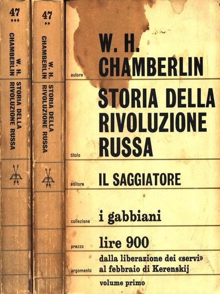 Storia della Rivoluzione Russa. 3 Volumi